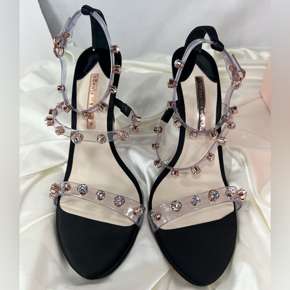 NEW LUXURY Sophia Webster Rosalind Gem Studded Heel Sandal size 42. US 11.5 - Picture 9 of 12